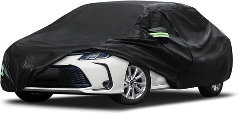 Migaven 6 Layers Car Cover Custom Fit for for Jeep Wrangler 4 Door 2006-2025 JK JL, Waterproof Full Exterior Cover Rain Sun Hail Protection with Door Zipper in Kuwait