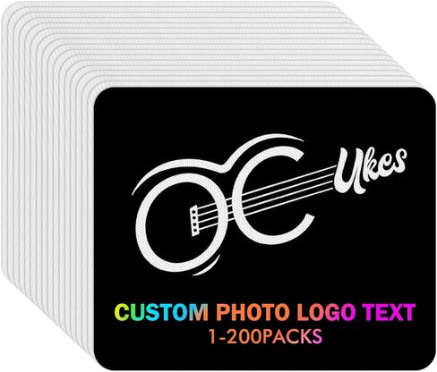 20 Packs Custom Mouse Pad Bulk with Photo Logo, Personalized Image Text Laptop Desk Mat, Sublimation Customized Non-Slip Waterproof Desk Writing Pad for Office, Work & Gaming,7.9x7.9 in in Saudi Arabia