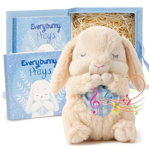 Tickle & Main Everybunny Prays - Praying Bunny Stuffied Animal - The Praying Musical Toy ، المعمودية والهدايا للبنات ، الأطفال والأطفال الصغار على عيد الفصح والتعميد (الوردي ، 7 بوصات) in Kuwait
