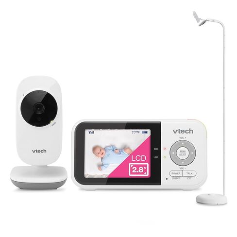 Vtech VM819 Monitor Baby مع الكاميرا والصوت ، كاميرا أطفال محمولة 2.8 بوصة ، الرؤية الليلية ، الصوت ثنائي الاتجاه ، مستشعر درجة الحرارة والهدوء ، ناقل حركة آمن لا واي فاي ، مثالي للطفل/كبار السن/الحيوانات الأليفة in Kuwait