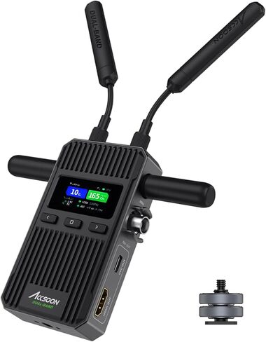Accsoon Cineview 2 SDI HDMI مرسل الفيديو اللاسلكي ومتلقي الفيديو ، نطاق مزدوج النطاق 1500 قدم 50ms ، UVC Livestreaming ، SDI إلى HDMI محول ، 4 تطبيقات مراقبة ، متوافقة مع CINVIEW HE/SE/الربع in Kuwait