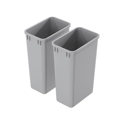 Dowell 35L Wastebasket Trash Container, 37Qt/9.2Gal, Plastic, Stackable, for Kitchen/Bathroom/Office, Fits Under Sink/Desk (Grey 4000 35 04) in Saudi Arabia
