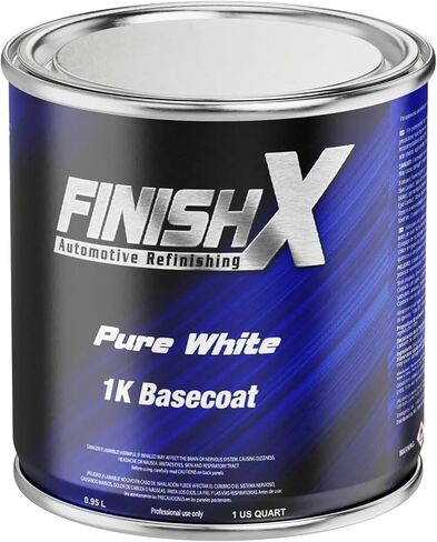 Finishx Automotive Refinishing Factory Color Pure White 1K Basecoat Mix 1: 1 (Gallon)- 9546 in Saudi Arabia