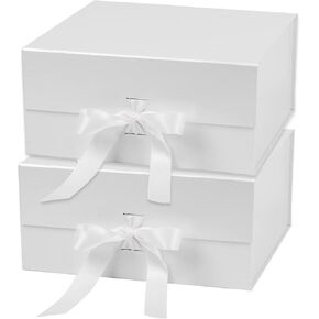 Wrapaholic 1 PCS 13.8x7.9x4.7 بوصة مربع هدايا أرجوانية مهيبة مع أغطية - صندوق هدايا قابلة للطي مع إغلاق مغناطيسي وورقة من الأنسجة البيضاء 2. in Kuwait