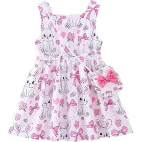 Toddler Girls Spring Dress Little Girl Rainbow Summer Dresses for Girls Sleeveless Sundress with Bag Outfits in Kuwait