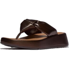 FitFlop Women's F-Mode Knot Soft-Leather Flatform Toe-Post Sandals Wedge in Kuwait