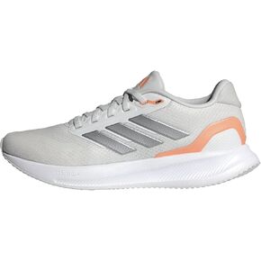 adidas Women's Run Falcon 5 Sneaker, White/Grey Strata/Black, 6.5 in Kuwait