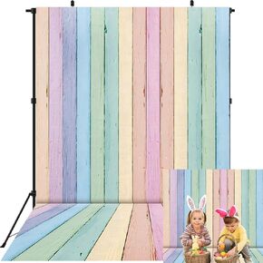 Colorful Wood Backdrop for Photography 7x5FT Easter Pastel Rustic Texture Background Easter Theme Party Backdrop Kids Adult Baby Shower Birthday Party Decorations Photo Props (84x60 inch) in Kuwait