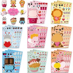 تفضل حفلات عيد الهالوين - ملصقات DIY Crafts للأطفال - أطفال هدايا هدايا الهدايا أنشطة أنشطة الحفلات (24 ورقة) in Kuwait