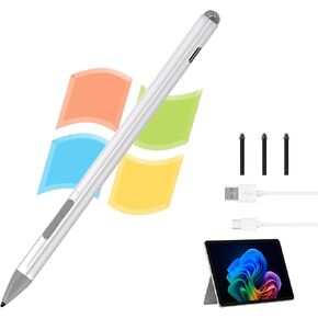 قلم Surface Pro 9/8/7/6/5/X لجهاز Microsoft - قلم Surface Pro/Go/Book/Laptop/Studio مع حساسية الضغط 4096 ورفض راحة اليد، ملحق مغناطيسي قابل لإعادة الشحن، قلم Windows Surface الرقمي in Kuwait