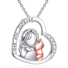 KZX Ladybug Necklace 925 Sterling Silver Infinity Ladybug Pendant bug Jewelry Birthday Gifts for Women in Kuwait