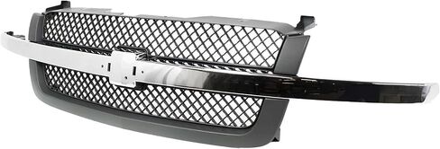 مجموعة مصبغة مع إدراج قابل للطلاء متوافق مع 1999-2004 Ford F-150 F-250 Heritage Chrome Shell in Kuwait
