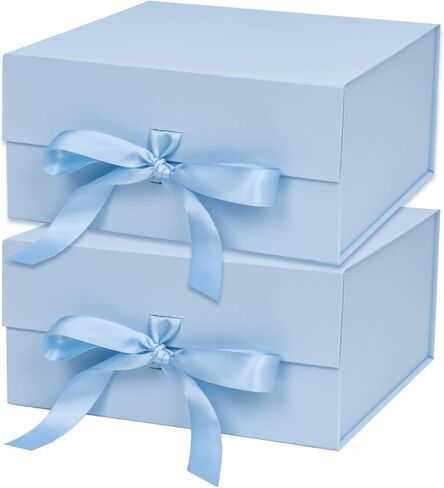 WRAPAHOLIC 1 Pcs 13.8x7.9x4.7 Inches Majestic Purple Gift Box with lids - Collapsible Gift Box with Magnetic Closure and 2 Pcs White Tissue Paper, Perfect for Birthday, Party, Holiday, Wedding in Saudi Arabia