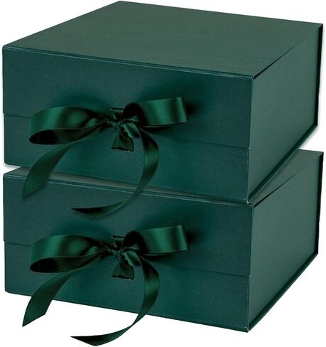 WRAPAHOLIC 1 Pcs 13.8x7.9x4.7 Inches Majestic Purple Gift Box with lids - Collapsible Gift Box with Magnetic Closure and 2 Pcs White Tissue Paper, Perfect for Birthday, Party, Holiday, Wedding in Saudi Arabia