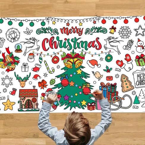 MeetColor Under the Sea Poster Lughs Coloring For Kids ، Wiant Ocean Animals Paper table -extive with 24 color marker set ، ورق لفة تلوين كبير للهدايا في فصول الحفلات ، 72 "× 30" in Saudi Arabia
