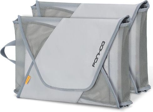 Garment Folder - Original Garment Packing Folder Premium Travel Garment Bag Foldable Clothes Shirt Bags Luggage Accessory with Wrinkle-Free Folding Board and Compression Wings Grey in Saudi Arabia