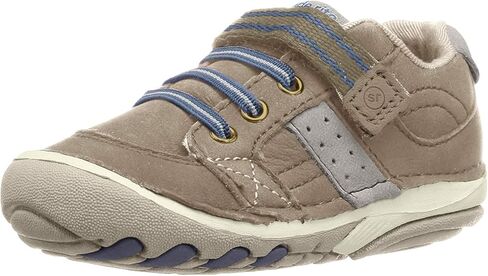 Stride Rite Boys Artie Lightweight Leather Sneaker, Navy, 3.5 W US-Infant in Saudi Arabia