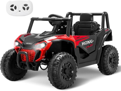 12 فولت أطفال ركوب على شاحنة UTV ، ركوب على ألعاب السيارة مع التحكم عن بعد ، والموسيقى ، البلوتوث ، مصابيح LED ، سيارة كهربائية تعمل بالبطارية للبطارية للفتيان ، الوردي in Kuwait