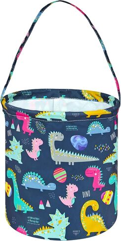 عيد الفصح سلة Easter Bunny Gift Basket Toy Storage Bucket Lightweight مع مقبض. (غنومات بيض) in Kuwait