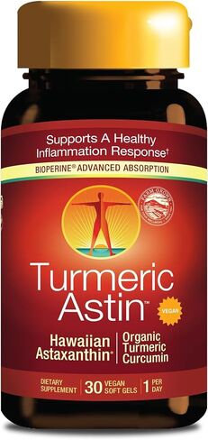 Nutrex Hawaii BioAstin Supreme Hawaiian Astaxanthin - 6mg, 60 Softgels - Farm-Direct Premium Antioxidant Supplement for Eye, Skin, Joint & Immune System Health* - Blended with Extra Virgin Olive Oil in Kuwait