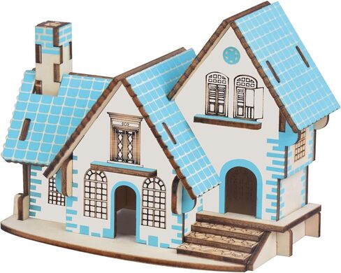 3D Wooden Puzzle for Adults, Ferris Wheel Model Kits to Build, 10.4"×5.9"×11.8", No Glue or Other Tools Required, Tabletop Decoration in Saudi Arabia