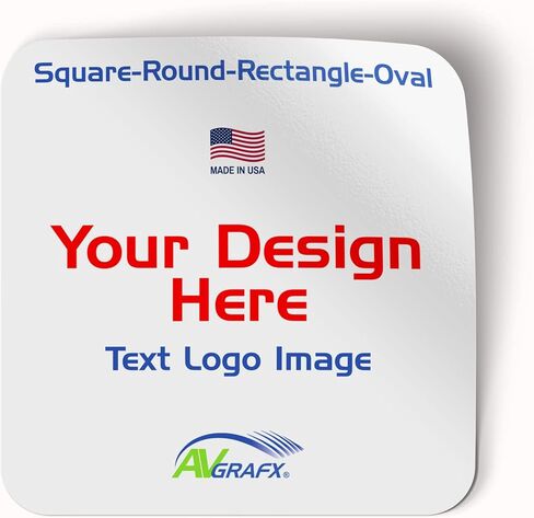 avgrafx 120 2" Custom Stickers Personalize Business Stickers Labels Vinyl Round Waterproof Dishwasher Safe, Made USA, Your Text, Image, Logo Great for Cups Food Bags, Bakery (2x2 Round) in Saudi Arabia