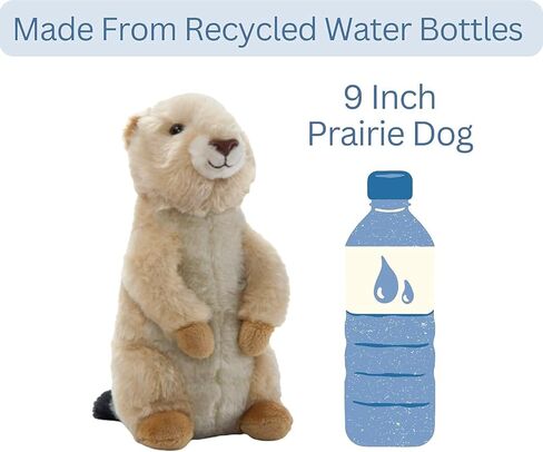 The Petting Zoo Prairie Dog Stuffed Animal Plushie, Gifts for Kids, Wild Onez Wildlife Animals, Prairie Dog Plush Toy 9 inches in Saudi Arabia