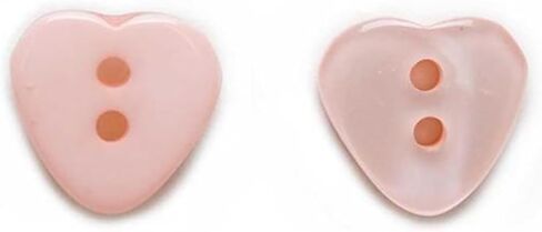 20 PCS Heart Multi-Color 2 Holes Resin Buttons Clothing Decoration Sewing Scrapbooking Card Making DIY in Saudi Arabia