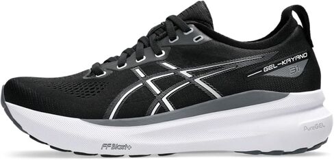 Asics Men's Gel-Kayano 31 2E Running Shoes, 12, Black/White in Kuwait