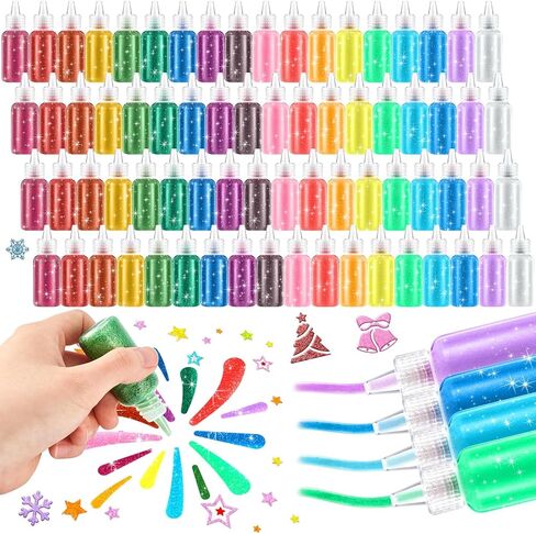 gisgfim Glitter Glue 18 Colors Washable Art Glitter Glue 0.67 Oz Neon Metallic Rainbow Stick Set for School Projects Craft Scrapbooking DIY Art Crafts Decorating Supplies(18 Pack) in Saudi Arabia