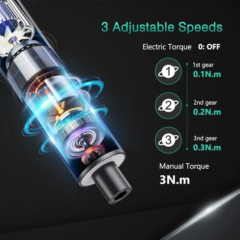 ORIA Mini Electric Screwdriver, 28 in 1 Cordless Electric Screwdriver Kit, Upgraded Rechargeable Electric Screwdriver with 24 Precision Bits, Power Screwdriver with LED Lights in Saudi Arabia