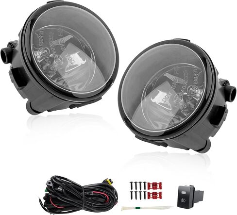 RP Remarkable Power, Fog Light for Infiniti EX FX QX G M/Cube Juke Murano Quest Rogue Versa Driving Bumper Fog Lamp Pair Clear Lens H11 12V 55W Light Kit FL7059 in Kuwait