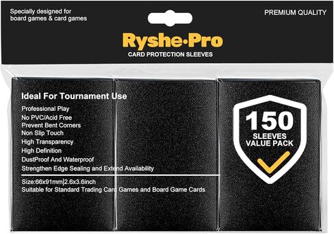 Premium Card Sleeves, 150 Sleeves 2.6''x3.6''(66x91mm) Compatible with Standard Sized Trading Card, Fit for MTG PTCG Game Card, Baseball Card, Sport Card (Pink) in Saudi Arabia
