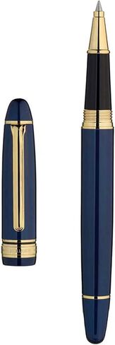 BEILUNER 319 Black Lacquer Rollerball - Stunning Luxury Pen with 24K Gold Finish, Heavy, Schneider Black Ink Refill, Best Gift Set for Men & Women, Professional, Executive Office, Nice Classic Pens in Kuwait