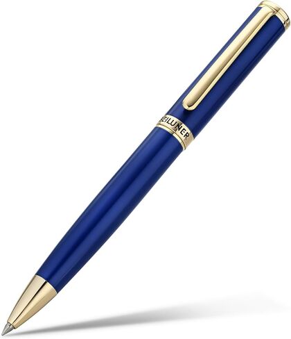 BEILUNER 319 Black Lacquer Rollerball - Stunning Luxury Pen with 24K Gold Finish, Heavy, Schneider Black Ink Refill, Best Gift Set for Men & Women, Professional, Executive Office, Nice Classic Pens in Kuwait