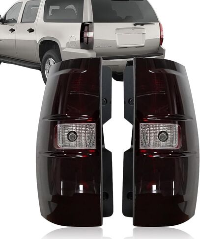 لعام 2007 2008 2009 2010 2010 2012 2013 2014 Chevy Tahoe Suburban Tail Lights Assembly Placbly 07-14 Brake Lamps Side and Raptenger Side ، Red Smoked مع لمبة وتسخير GM2800196 ، GM2801196 in Saudi Arabia