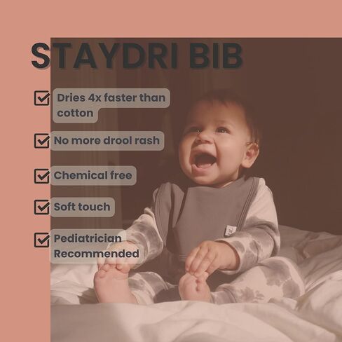 Leya & Lior 3 -Pack Premium Frasium Drying Baby Bibs - Usisex Boys & Girls Staydri Pibs for Tradlicing and Leign in Kuwait