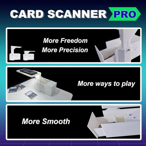 ScanStand لبطاقات التداول القياسية الحجم - مسح بطاقات MTG دون عناء مع ماسحة بطاقات تداول Manabox و Magic TCG ، وفحص أسعار سريعة ، حصريًا لمستخدمي Manabox - White in Kuwait