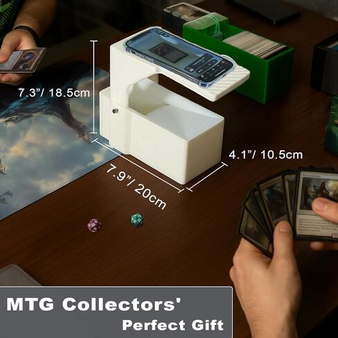 ScanStand لبطاقات التداول القياسية الحجم - مسح بطاقات MTG دون عناء مع ماسحة بطاقات تداول Manabox و Magic TCG ، وفحص أسعار سريعة ، حصريًا لمستخدمي Manabox - White in Kuwait