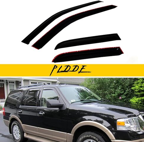 4 قطع من واقي المطر بلون الدخان خارج القناة متوافق مع 2015-2020 Yukon Tahoe Escalade شريط على فتحات التهوية وأقنعة النوافذ وإكسسوارات السيارات in Kuwait