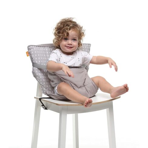 BabyToLove Pocket Seat | Portable High Chair | Lightweight On The Go and Easy to Carry | Travel Must Have | Green Tropic in Kuwait