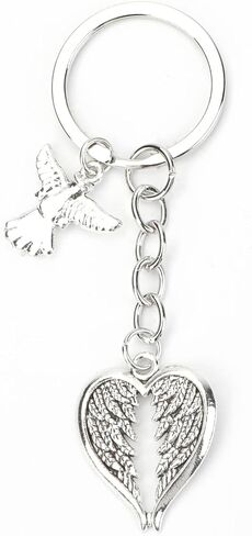 Angel Keychain，Keychain，Guardian Angel Keychain for New Driver Gifts, Stainless Steel Keyring for Teen Boys Girls, Anniversary Birthday Christmas Valentines Day Gifts for Motorcycle Truck Drivers in Saudi Arabia