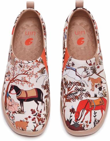 UIN Women's Art Painted Travel Shoes Slip On Casual Loafers Lightweight Comfort Fashion Sneaker Toledo Ⅰ I Am The King (7.5) in Kuwait