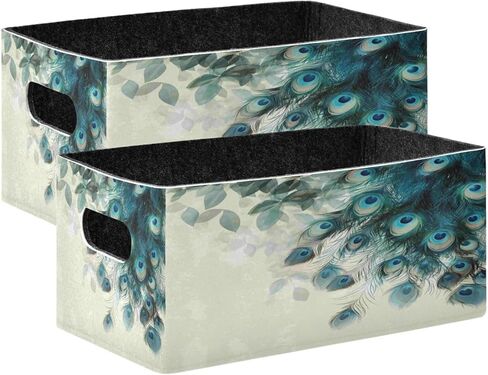 Kcldeci Rose Gold Leopard Collapsible Storage Bins, 2 Pack Foldable Storage Baskets for Organizing, Sturdy & Portable, Pink in Kuwait