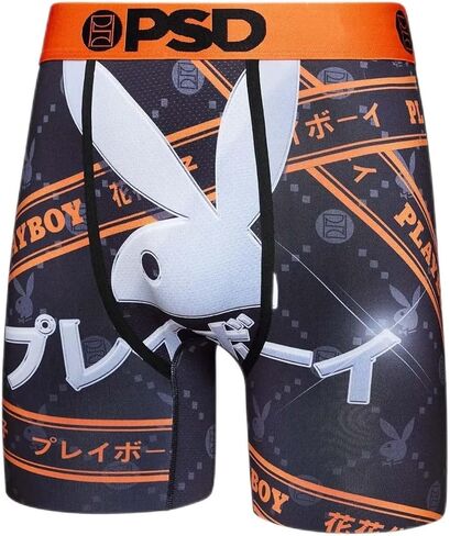 PSD Men's Playboy Mix Mid Length 3-Pack Boxer Briefs, Multi, XXL in Saudi Arabia
