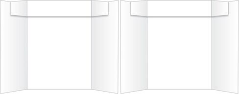 Eco Brites Two Cool Tri-Fold Poster Board, 24 X 36, White/White in Saudi Arabia