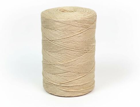 Premium Brazilian Sisal Twine, Natural Fiber 100% Sisal, Heavy-Duty, Ultra Durable, Ideal for DIY Projects, Home Decor, Gardening, Crafting, Gifting, Wrapping (164 ft / 50 m Coil) in Kuwait