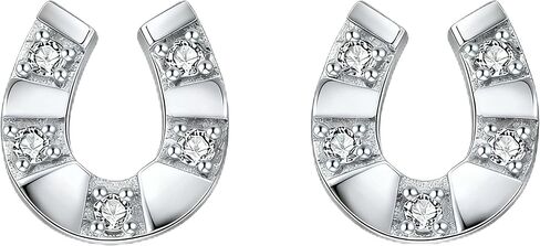 S925 Sterling Silver Silver Zirconia Zirconia Stud أقراط للنساء Mom Sister Friend Jewelry in Kuwait