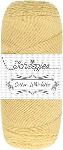 Scheepjes Cotton Whirlette 100g Cream Ecru Yarn for Knitting and Crocheting in Saudi Arabia