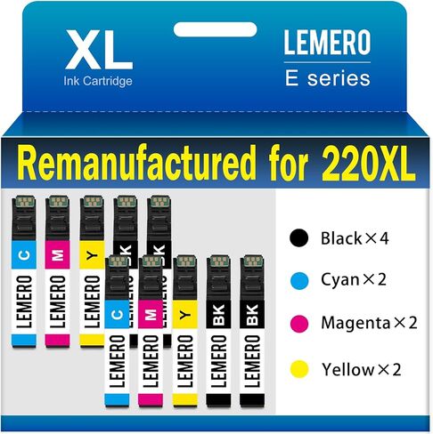 LEMERO Remanufactured Ink Cartridge Replacement for Epson 410XL 410 XL T410XL to use with Epson Expression XP-640 XP-830 XP-7100 XP-530 XP-630 XP-635 (High Capacity Black) 2 Pack in Saudi Arabia